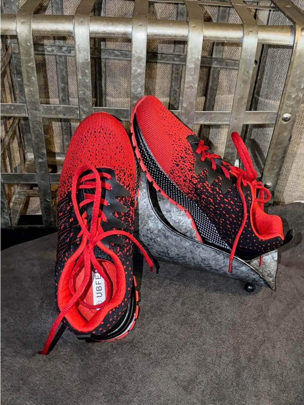 NWOT UBFEN Black and Red Running Shoe Size 41 (size 10 women’s)
